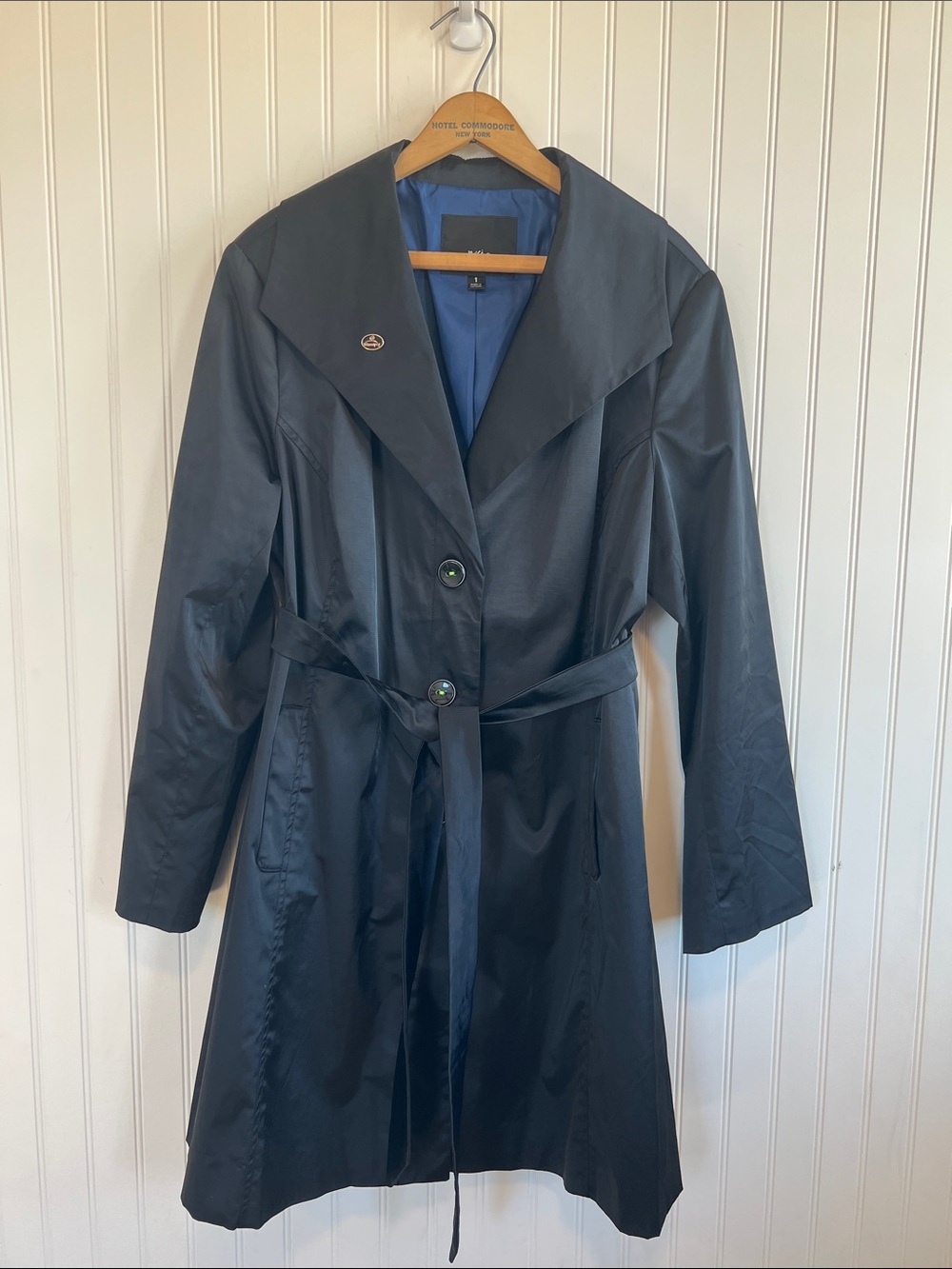 Mossimo Supply Co. Black Trench Coat with Belt